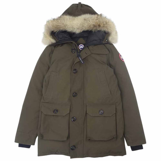 CANADA GOOSE カナダグース 2300JM R グリフィンタグ BROOKFIELD PARKA ブルックフィールドパーカ ダウン コート オリーブ系 L【中古】