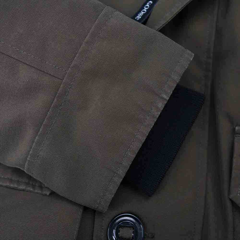 CANADA GOOSE カナダグース 2300JM R グリフィンタグ BROOKFIELD PARKA ブルックフィールドパーカ ダウン コート オリーブ系 L【中古】