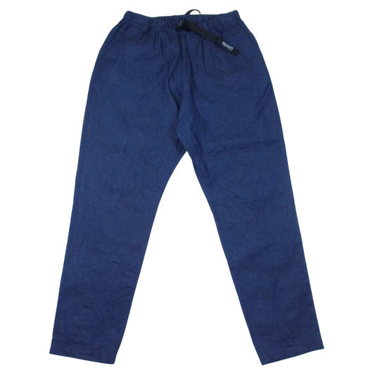 CALEE キャリー 21AW006SP Denim seekers pants ウエストゴム デニム テーパード イージー パンツ インディゴブルー系 XL【美品】【中古】