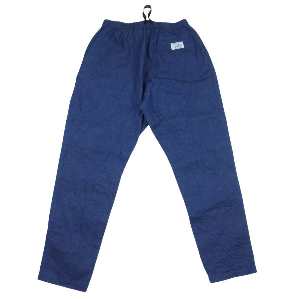 CALEE キャリー 21AW006SP Denim seekers pants ウエストゴム デニム テーパード イージー パンツ インディゴブルー系 XL【美品】【中古】