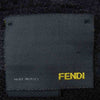 FENDI フェンディ ズッカ ロゴ ウール マフラー イタリア製 ブラック系 グレー系【中古】