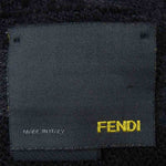 FENDI フェンディ ズッカ ロゴ ウール マフラー イタリア製 ブラック系 グレー系【中古】