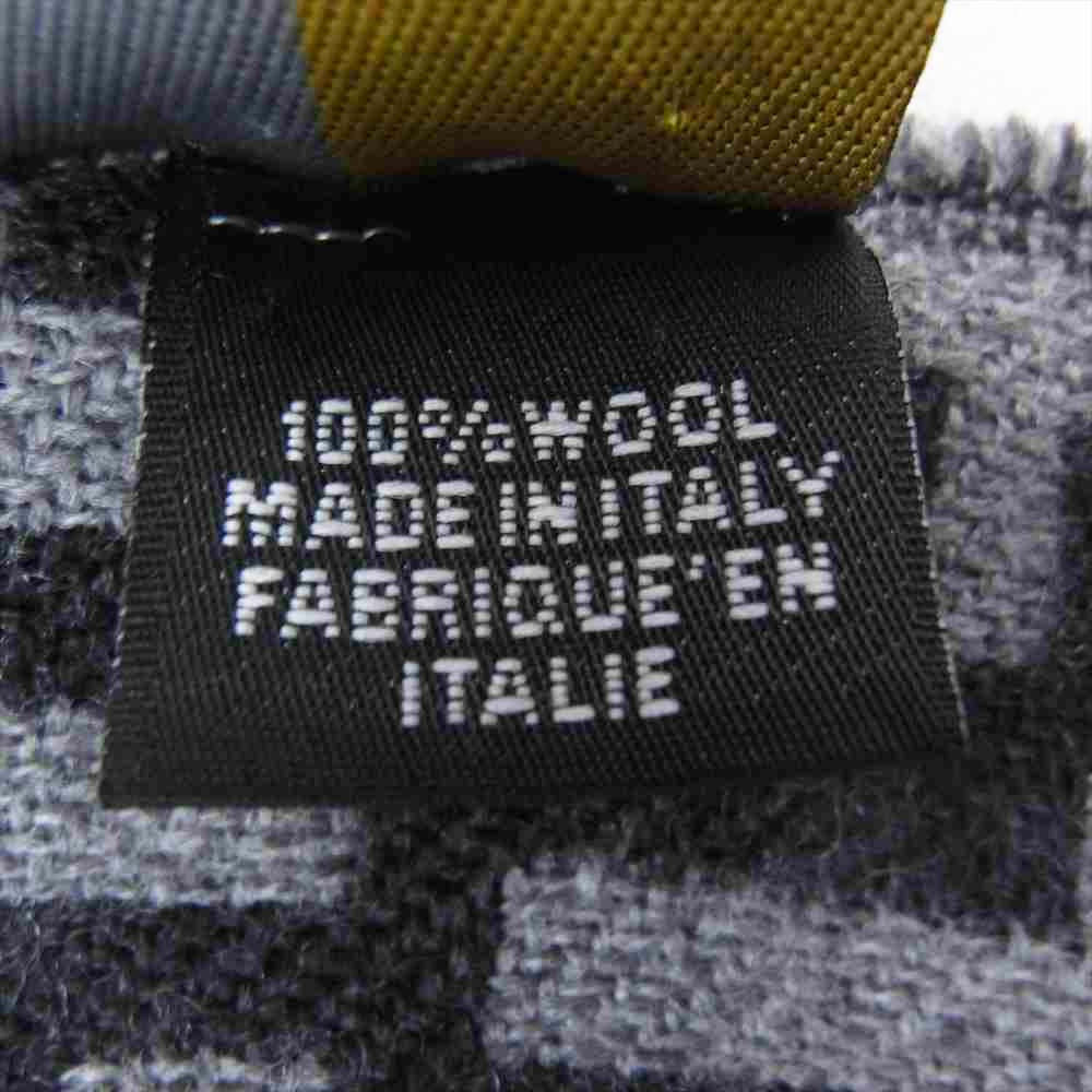 FENDI フェンディ イタリア製 ズッカ ロゴ モノグラム ウール マフラー グレー系【中古】