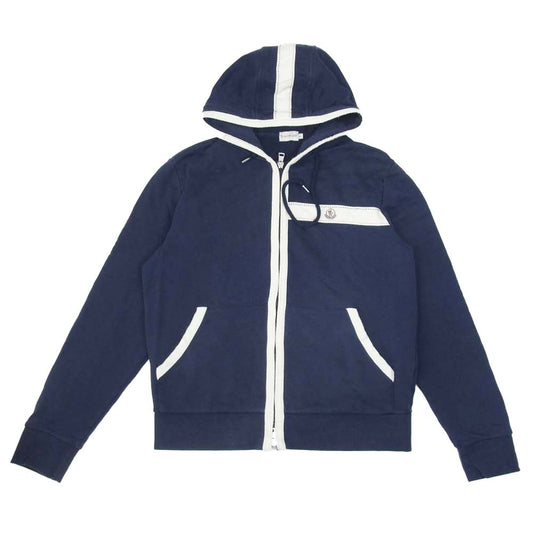 MONCLER モンクレール 国内正規品 MAGLIA CARDIGAN マグリア カーディガン フルジップ パーカー ネイビー系 L【中古】