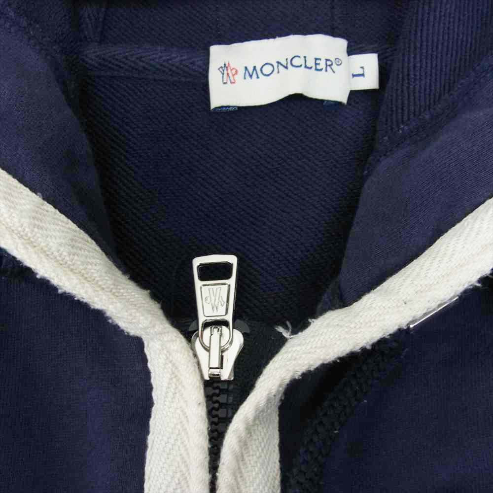 MONCLER モンクレール 国内正規品 MAGLIA CARDIGAN マグリア カーディガン フルジップ パーカー ネイビー系 L【中古】