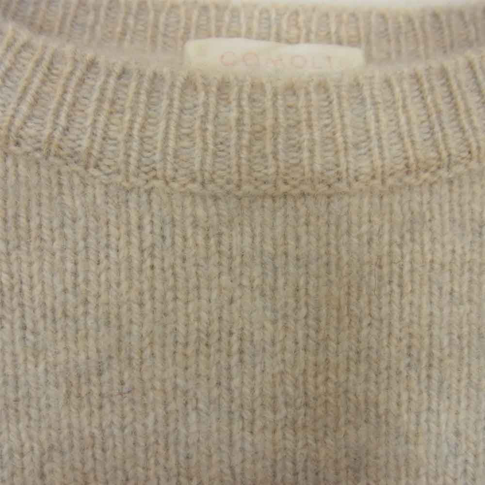 COMOLI コモリ 19AW Q03-06007 RAMS WOOL CREW NECK KNIT ラムズ ウール クルーネック ニット ベージュ系 2【中古】