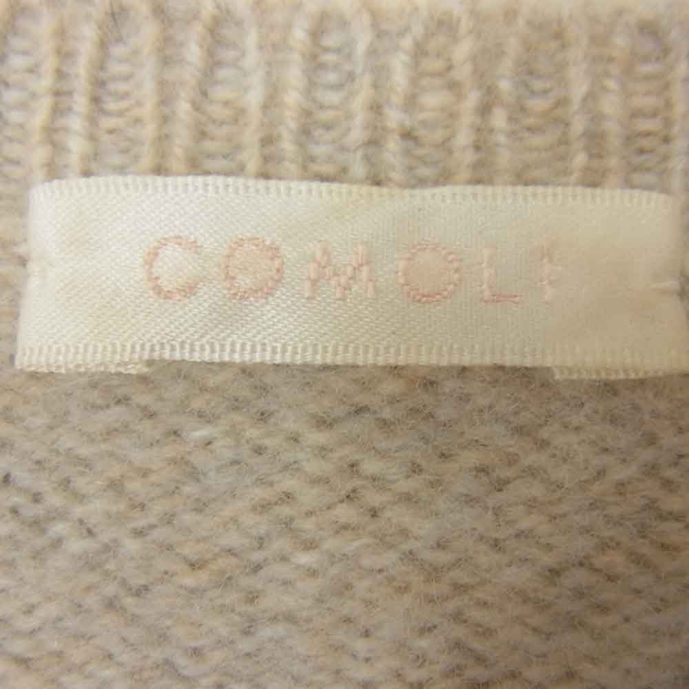 COMOLI コモリ 19AW Q03-06007 RAMS WOOL CREW NECK KNIT ラムズ ウール クルーネック ニット ベージュ系 2【中古】