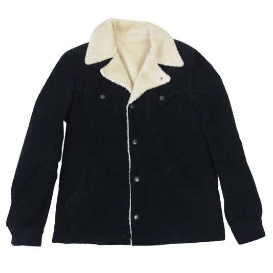 NUMBER(N)INE ナンバーナイン F07-NNJ006 コーデュロイ ボア ランチ ジャケット ブラック系 3【中古】