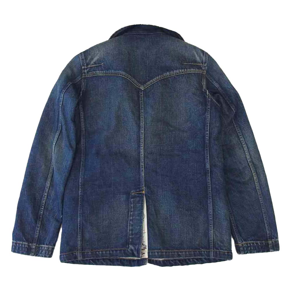 NUMBER(N)INE ナンバーナイン F07-NNJ004B Lunch jacket 裏ボア デニム ランチ ジャケット インディゴブルー系 3【中古】