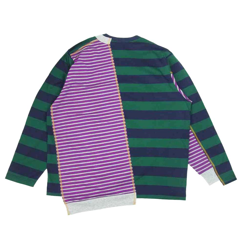 kolor カラー 21SS 21SBM-T07236 BEACON カラービーコン swiching border longsleeve t-shirt ドッキング カットソー マルチカラー系 3【新古品】【未使用】【中古】