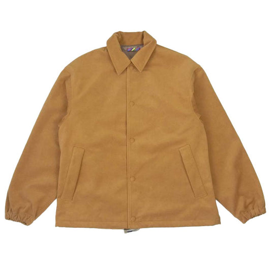 is-ness イズネス 30AWJK04-1 SYNTHETIC LEATHER COACHES JACKET コーチ ジャケット ベージュ系 M【美品】【中古】