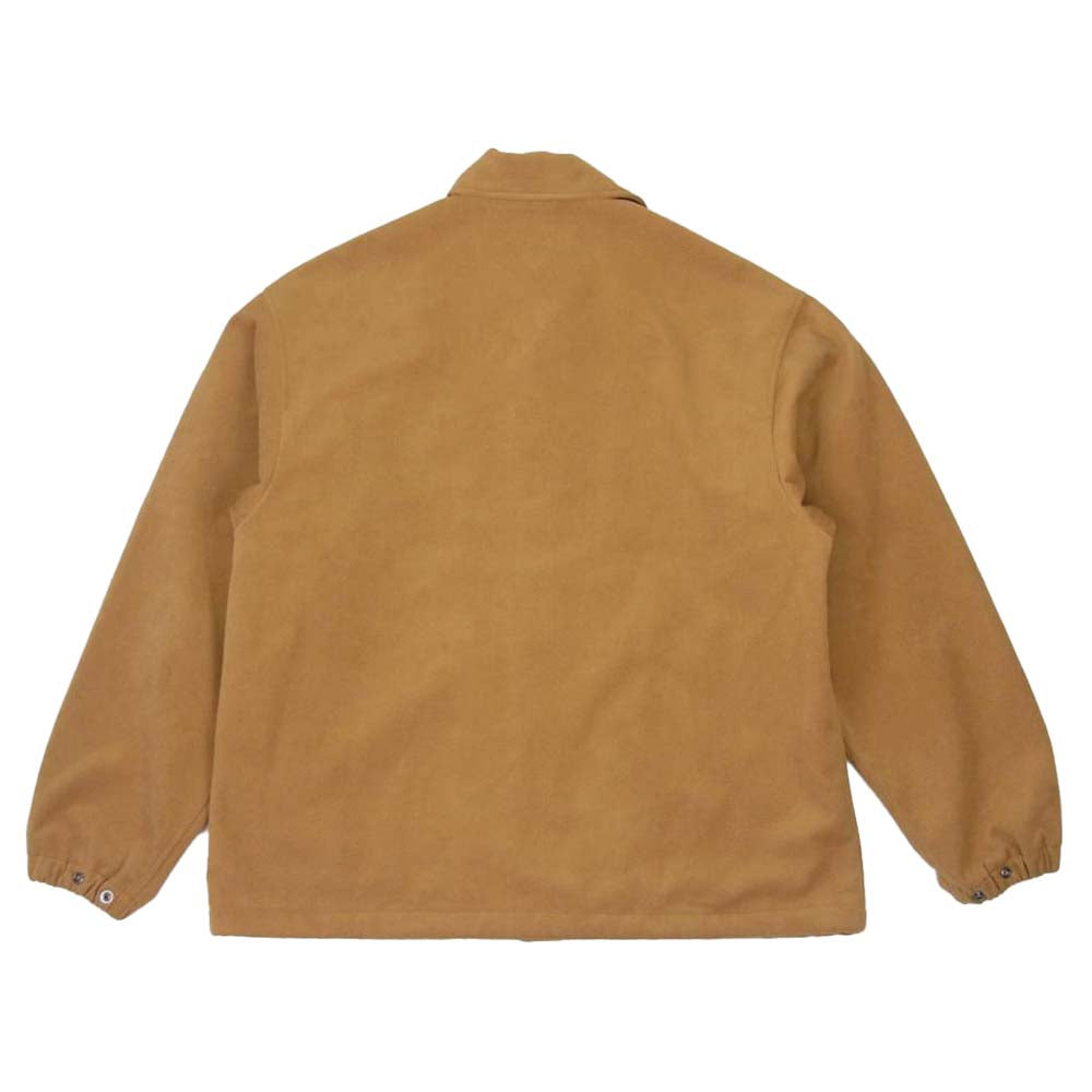 is-ness イズネス 30AWJK04-1 SYNTHETIC LEATHER COACHES JACKET コーチ ジャケット ベージュ系 M【美品】【中古】