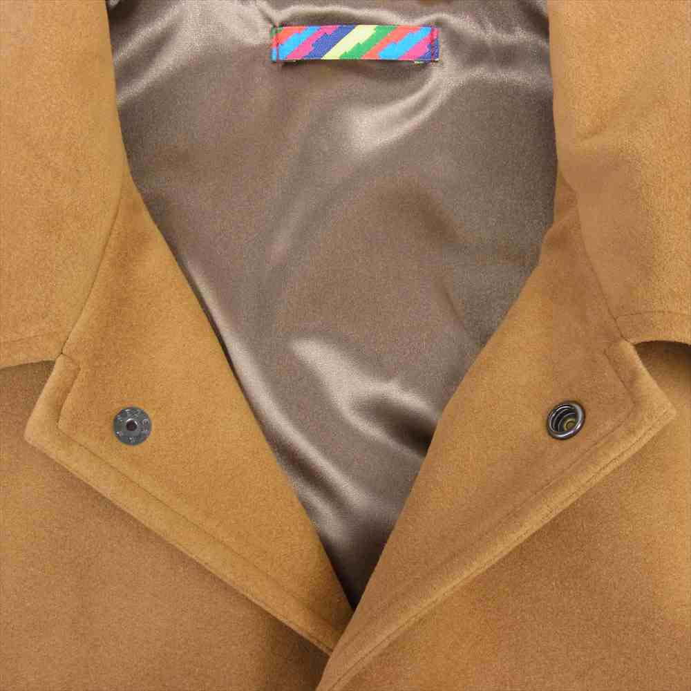 is-ness イズネス 30AWJK04-1 SYNTHETIC LEATHER COACHES JACKET コーチ ジャケット ベージュ系 M【美品】【中古】