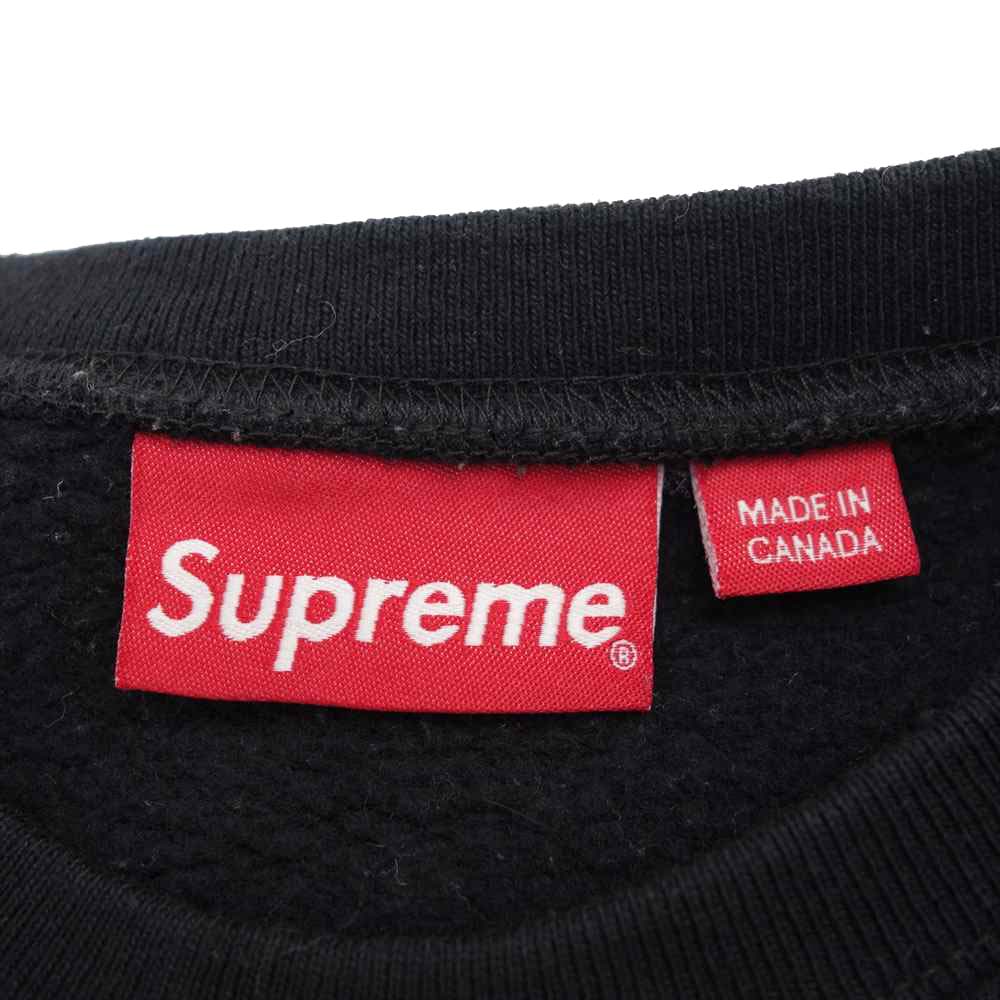 Supreme シュプリーム 18AW Side Arc Crewneck サイド アーチ ロゴ スウェット トレーナー ブラック系 M【中古】