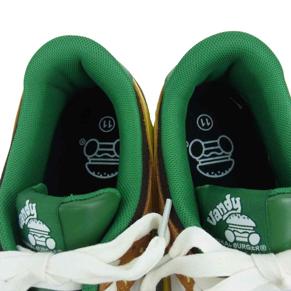 ヴァンディー ザ ピンク 20AW Burger Dunk Low バーガー ダンク ロー ブラウン系 ホワイト系 11【新古品】【未使用】【中古】