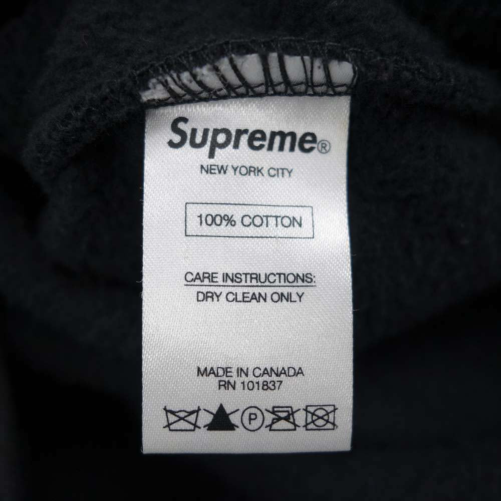 Supreme シュプリーム 15AW Sideline Hooded Track Zip Up サイドライン 袖ロゴ ジップアップ パーカー ブラック系 M【中古】