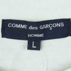 COMME des GARCONS コムデギャルソン HOMME オム 21SS HG-T024-051-2-4 綿度詰天竺 レイヤード 半袖 Tシャツ ホワイト系 ブラック系 L【美品】【中古】