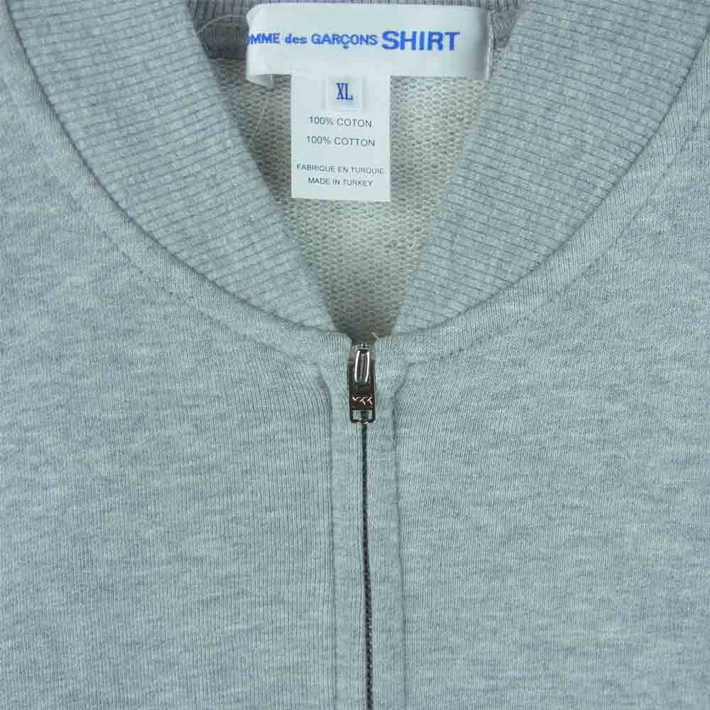 COMME des GARCONS コムデギャルソン SHIRT × KAWS FH-T002-W21-1 カウズ ジップアップ スウェット グレー系 XL【新古品】【未使用】【中古】
