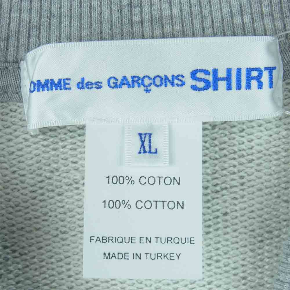 COMME des GARCONS コムデギャルソン SHIRT × KAWS FH-T002-W21-1 カウズ ジップアップ スウェット グレー系 XL【新古品】【未使用】【中古】