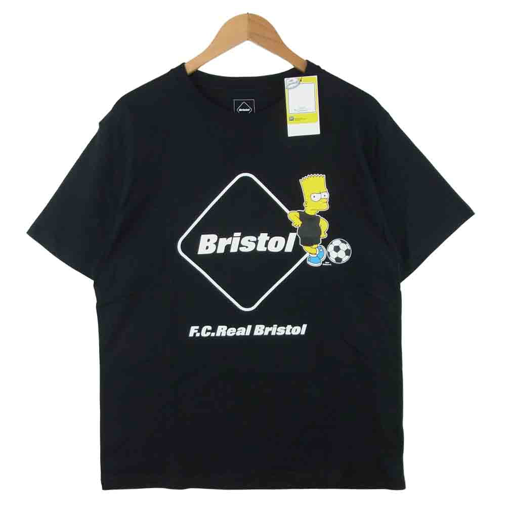 F.C.R.B. エフシーアールビー FCRB-190130 THE SIMPSONS シンプソンズ EMBLEM TEE エンブレム 半袖 Tシャツ ブラック系 L【新古品】【未使用】【中古】