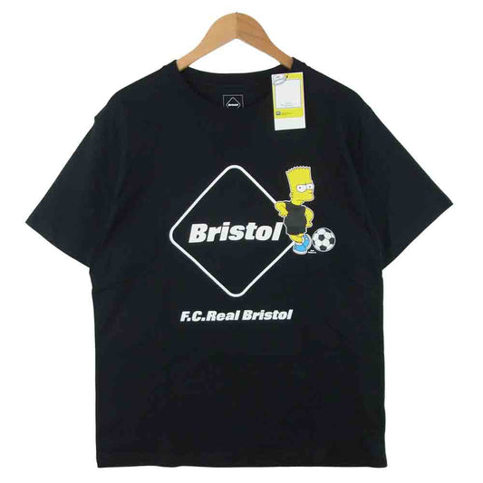 F.C.R.B. エフシーアールビー FCRB-190130 THE SIMPSONS シンプソンズ EMBLEM TEE エンブレム 半袖 Tシャツ ブラック系 L【新古品】【未使用】【中古】