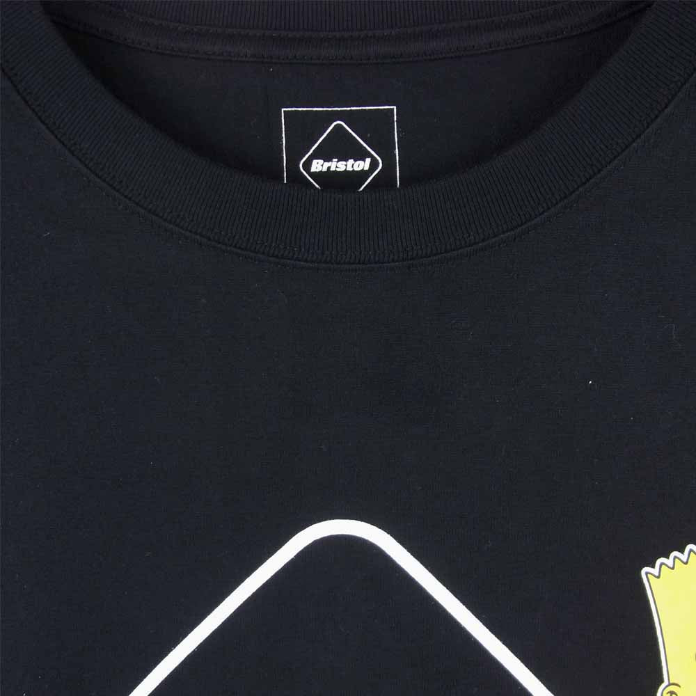 F.C.R.B. エフシーアールビー FCRB-190130 THE SIMPSONS シンプソンズ EMBLEM TEE エンブレム 半袖 Tシャツ ブラック系 L【新古品】【未使用】【中古】