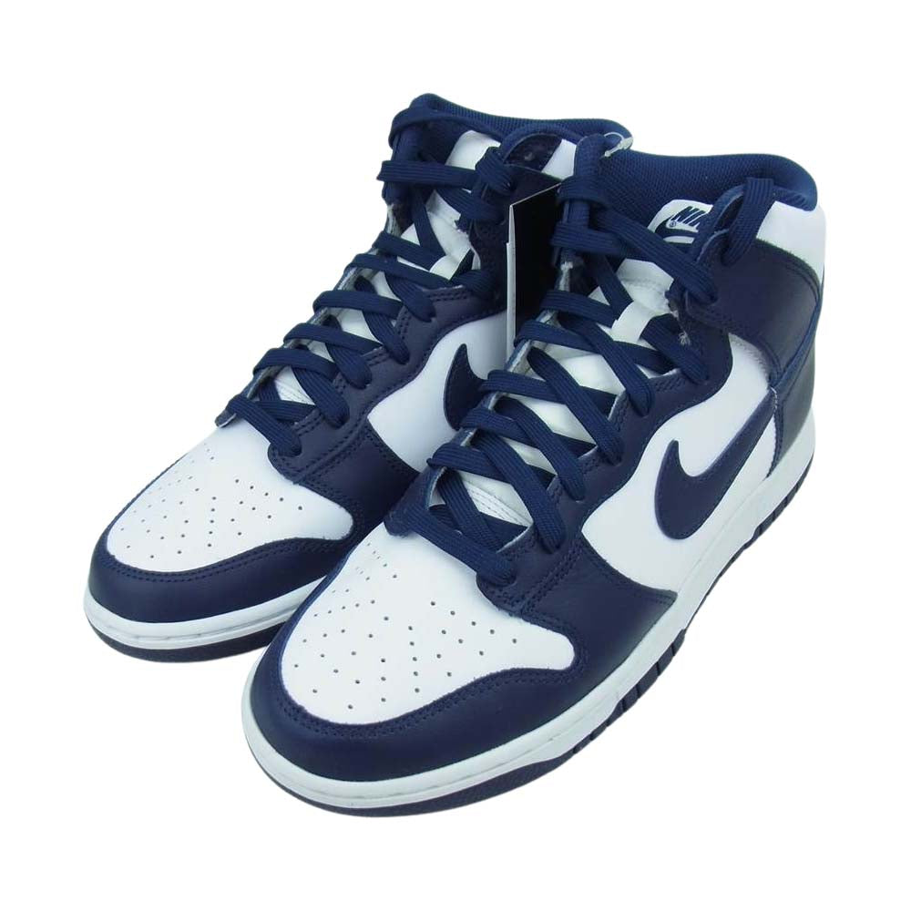 NIKE ナイキ DD1399-104 DUNK HI RETRO ダンク ハイ レトロ ダークネイビー系 ホワイト系 27.5【新古品】【未使用】【中古】