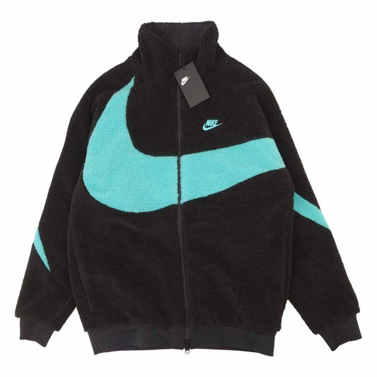 NIKE ナイキ BQ6546-013 atmos BIG SWOOSH BOA JACKET アトモス ビッグ スウッシュ ボア ジャケット ブラック系 M【新古品】【未使用】【中古】