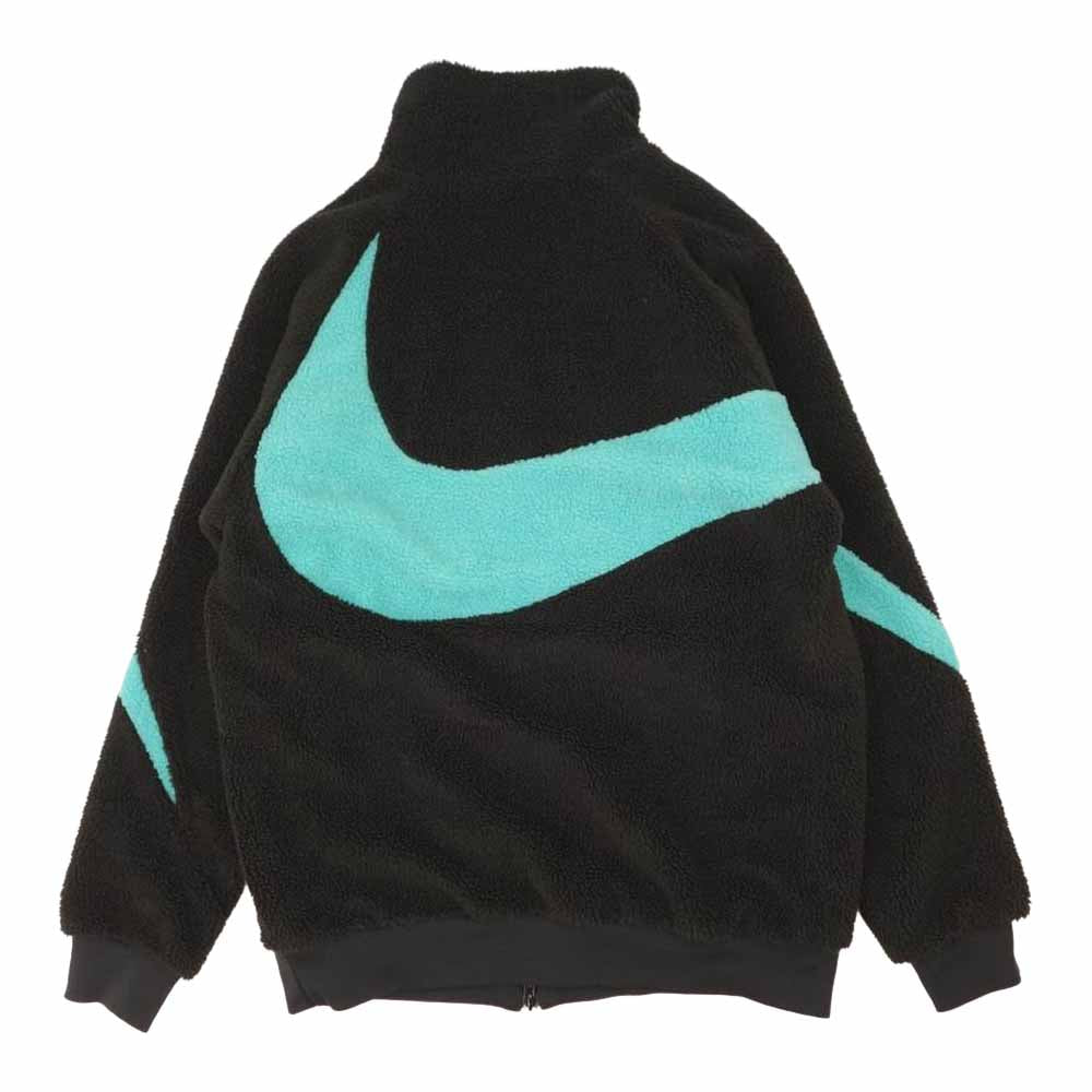NIKE ナイキ BQ6546-013 atmos BIG SWOOSH BOA JACKET アトモス ビッグ スウッシュ ボア ジャケット ブラック系 M【新古品】【未使用】【中古】