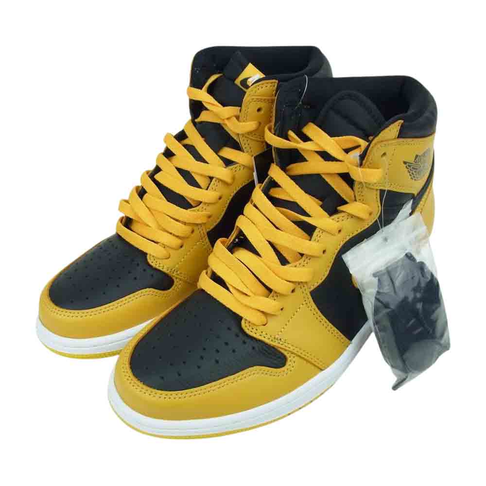 NIKE ナイキ 555088-701 AIR JORDAN 1 RETRO HIGH OG エアジョーダン 1 レトロ ハイ Pollen ブラック系 イエロー系 27.5【新古品】【未使用】【中古】