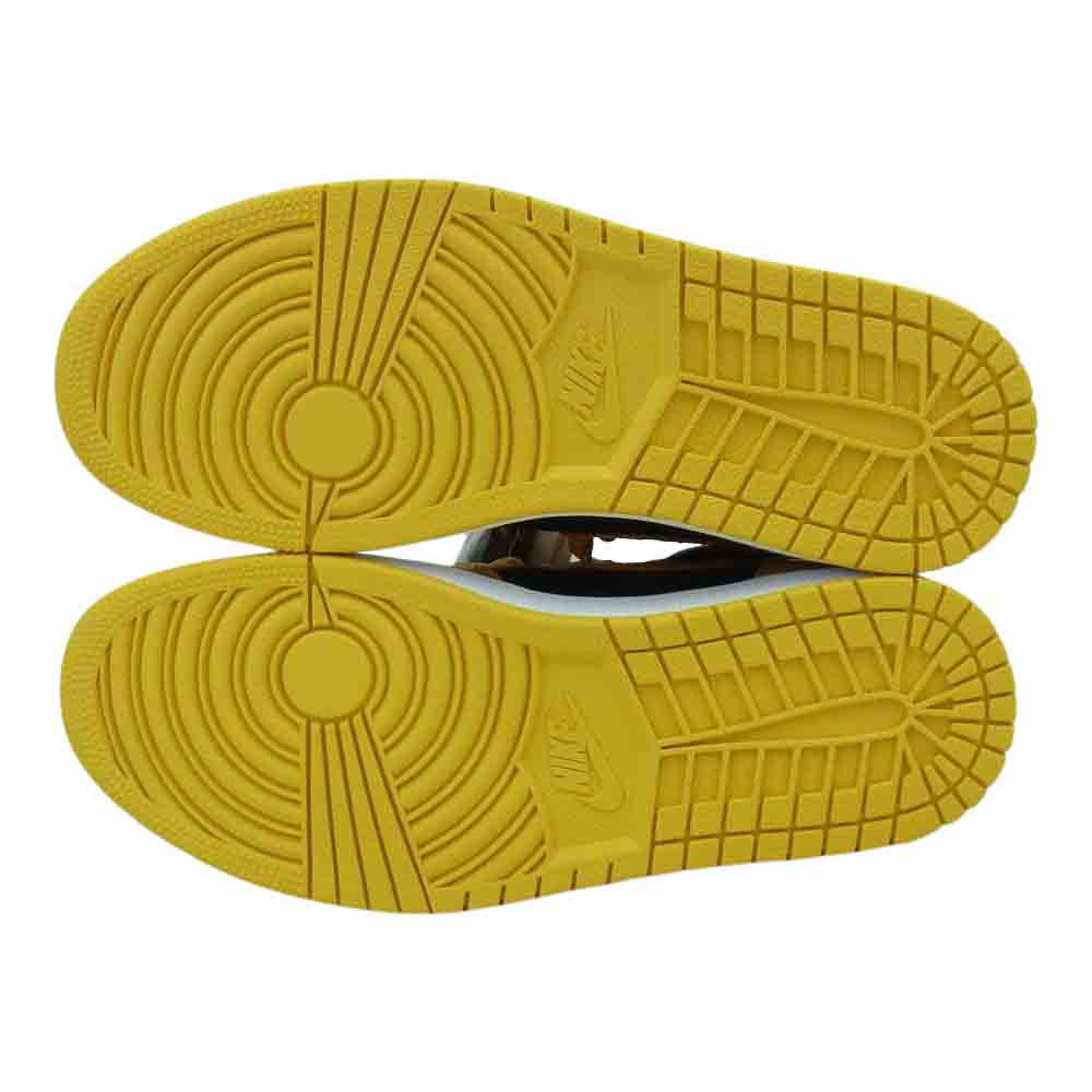 NIKE ナイキ 555088-701 AIR JORDAN 1 RETRO HIGH OG エアジョーダン 1 レトロ ハイ Pollen ブラック系 イエロー系 27.5【新古品】【未使用】【中古】