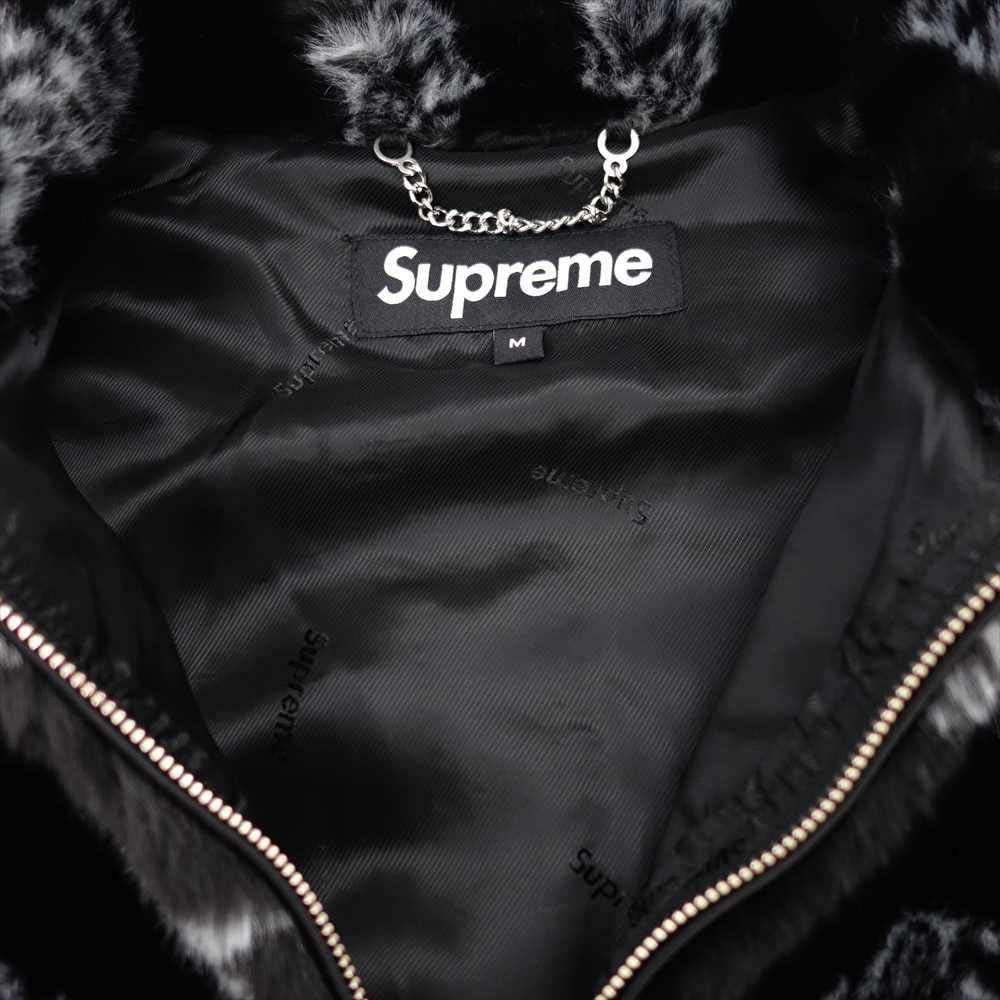 Supreme シュプリーム 21SS Bandana Faux Fur Bomber Jacket バンダナ ファー ジャケット ブラック系 M【美品】【中古】