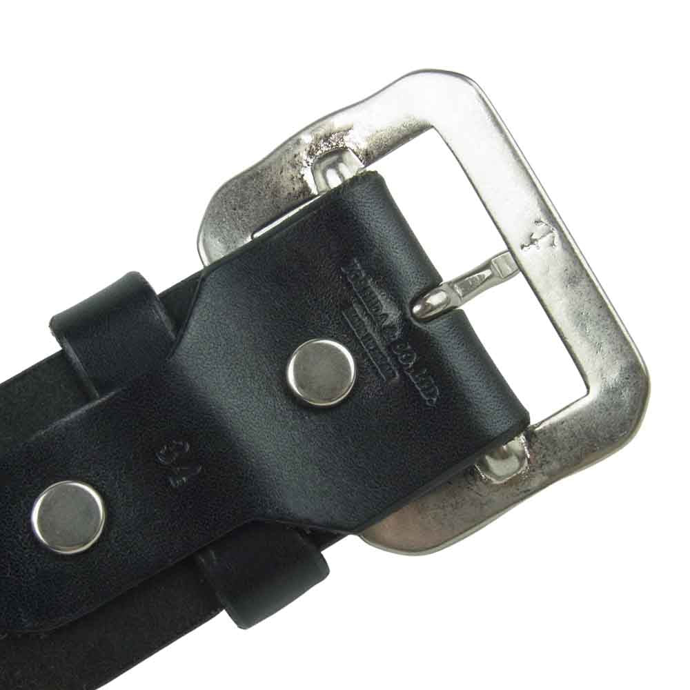 TENDERLOIN テンダーロイン HTC PORTER T-STUDS BELT レザー スタッズ ベルト 日本製 ブラック系 34【中古】
