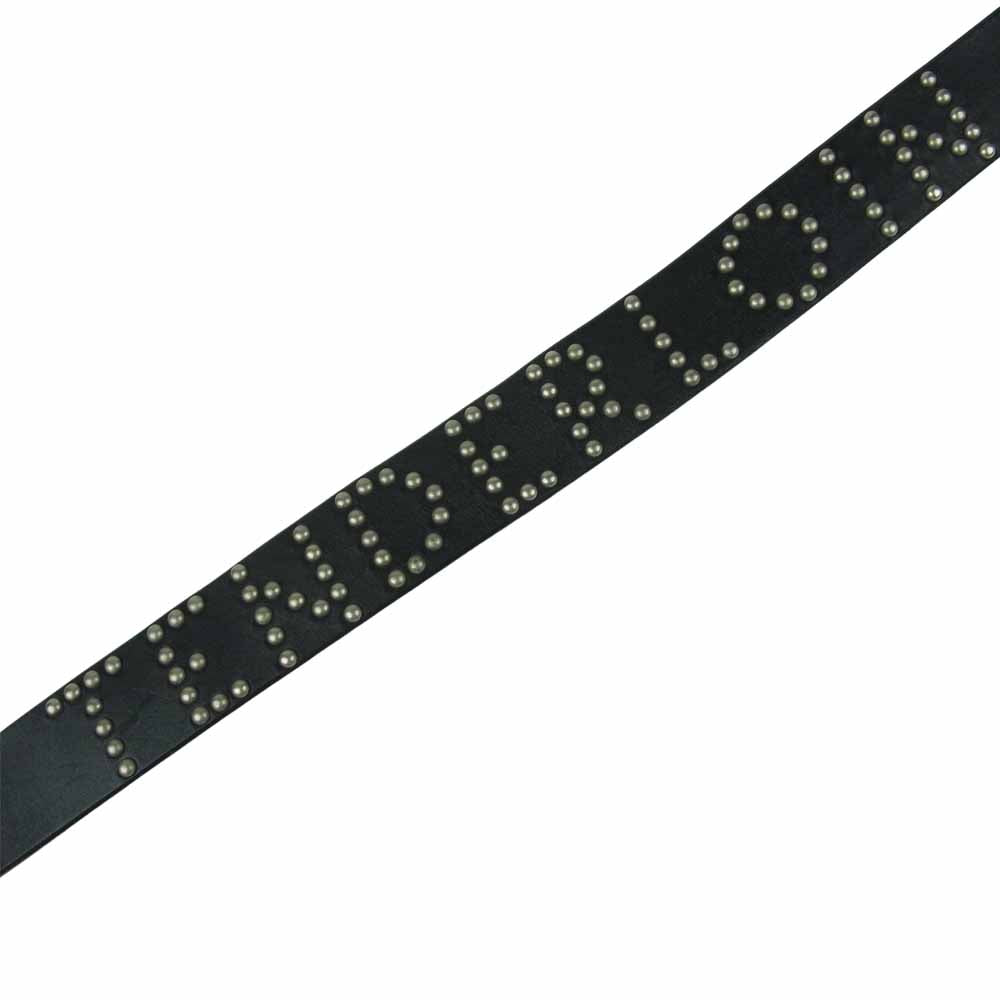 TENDERLOIN テンダーロイン HTC PORTER T-STUDS BELT レザー スタッズ ベルト 日本製 ブラック系 34【中古】