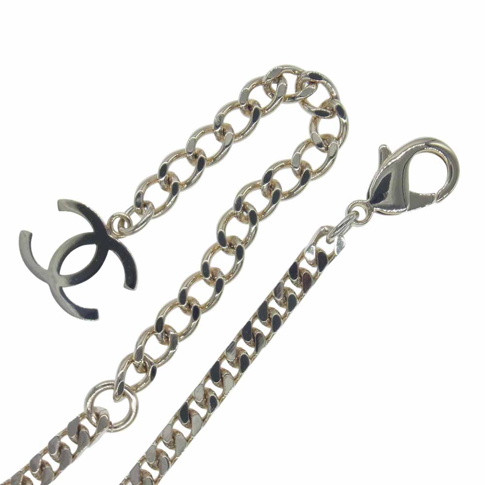 CHANEL シャネル AB6444  ココマーク チェーン ネックレス チョーカー シルバー系 表記無し【中古】