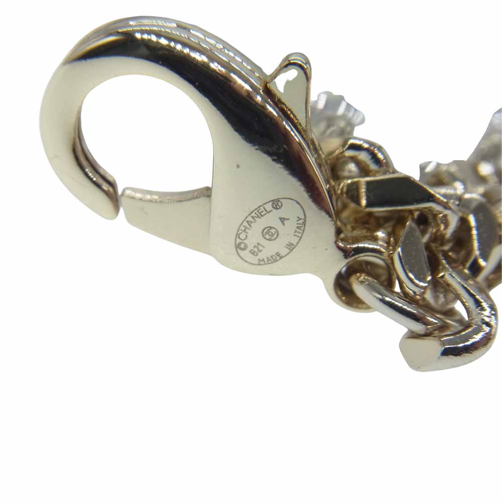 CHANEL シャネル AB6444  ココマーク チェーン ネックレス チョーカー シルバー系 表記無し【中古】