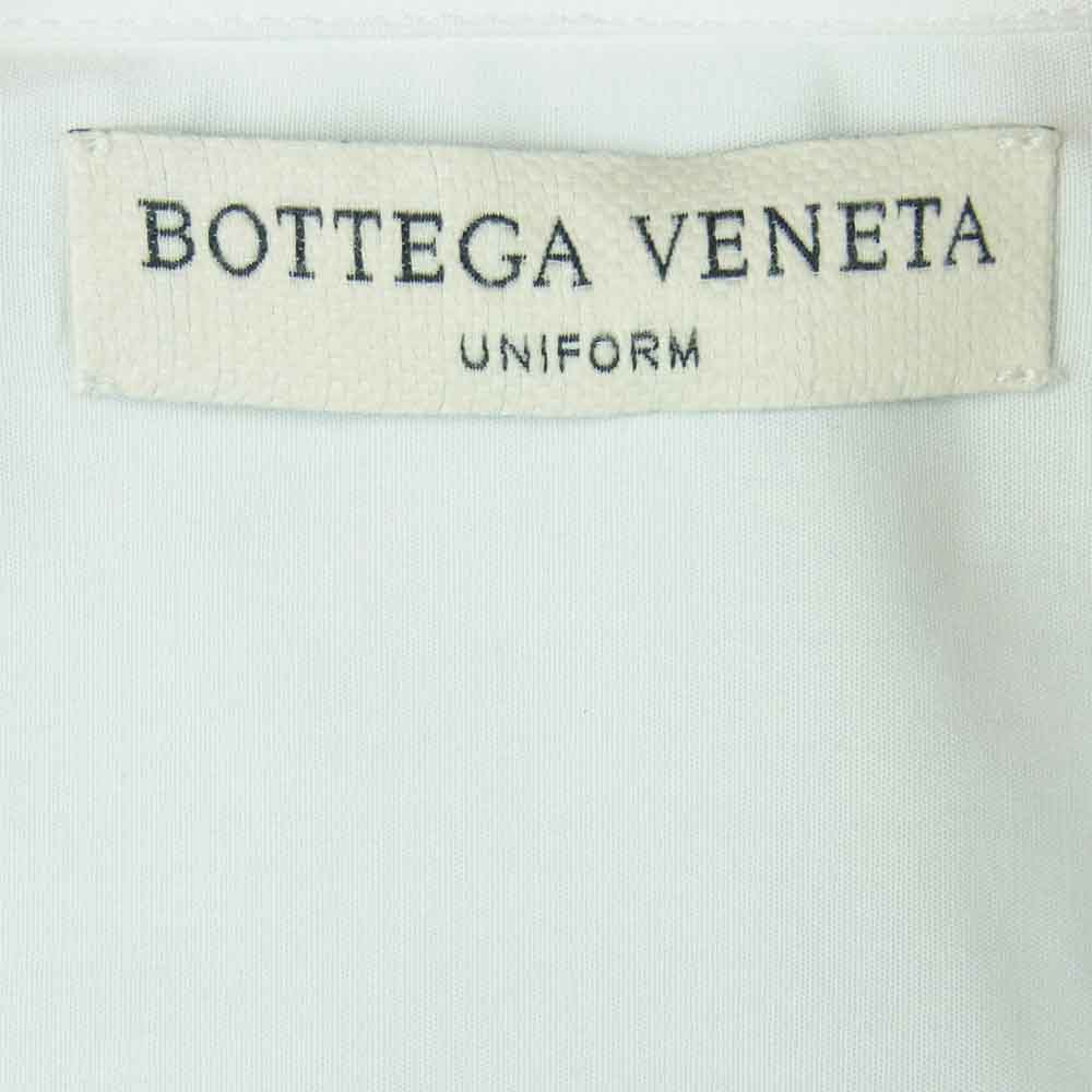 BOTTEGAVENETA ボッテガヴェネタ 587419 プレーン カッティング 比翼 長袖 ドレス シャツ ホワイト系 38【中古】