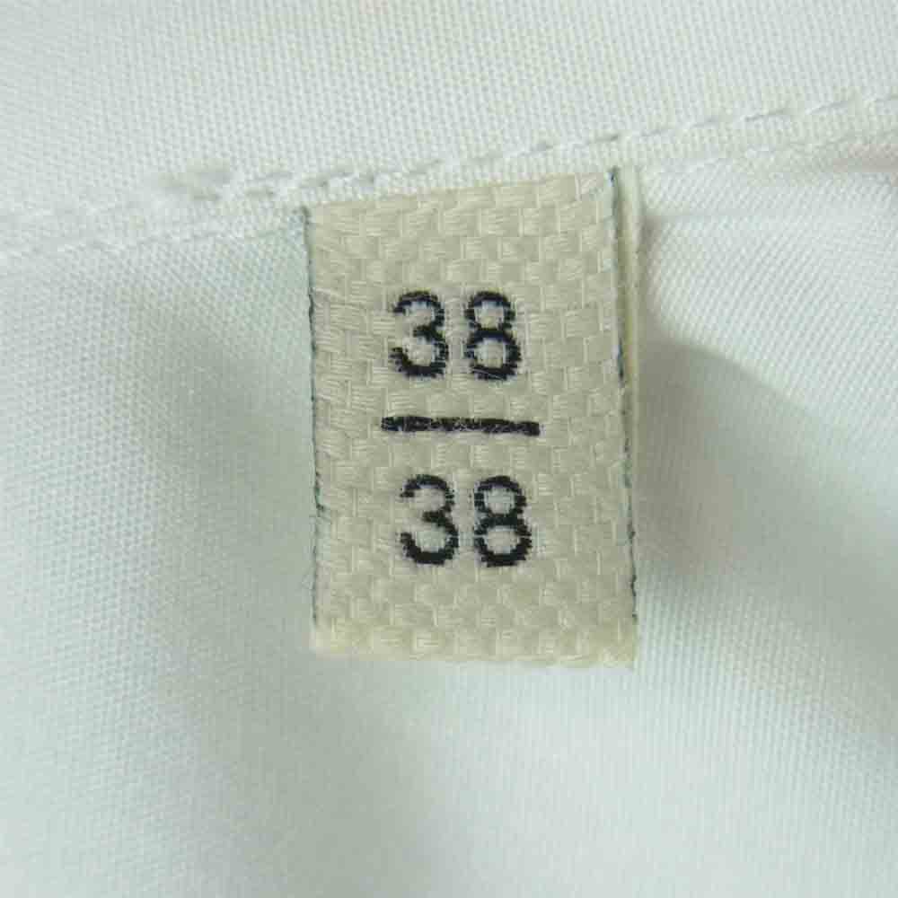 BOTTEGAVENETA ボッテガヴェネタ 587419 プレーン カッティング 比翼 長袖 ドレス シャツ ホワイト系 38【中古】