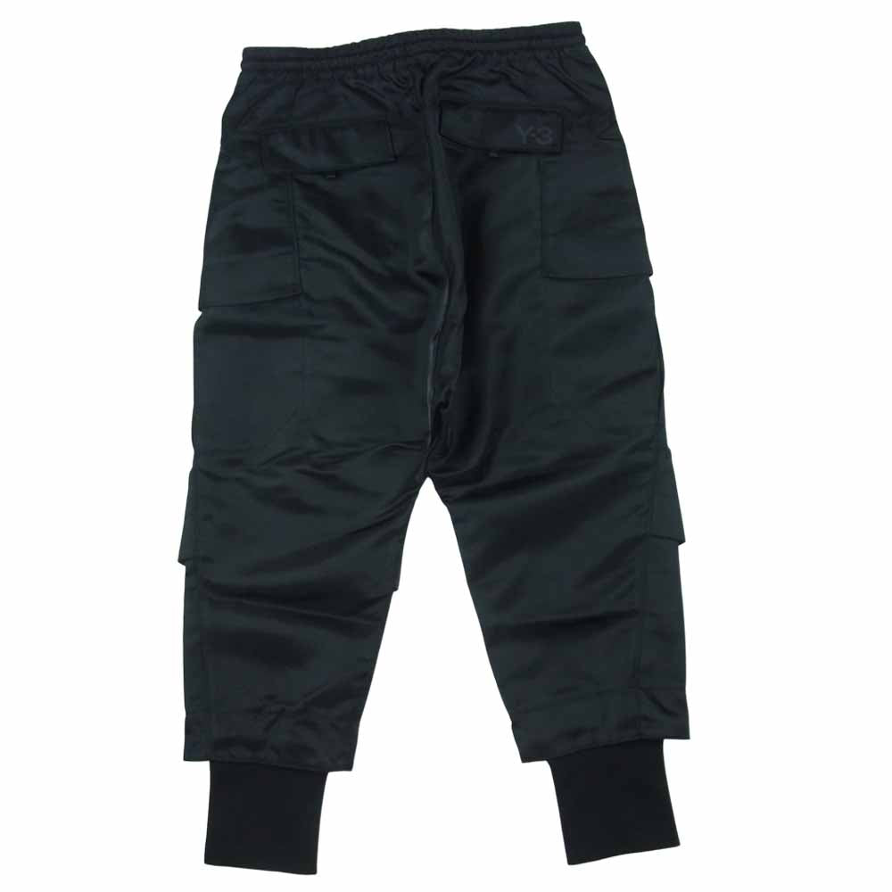 Yohji Yamamoto ヨウジヤマモト Y-3 ワイスリー 21AW HB3433 CLASSIC TECH TWILL CARGO PANTS リブ カーゴパンツ ブラック系 M【極上美品】【中古】