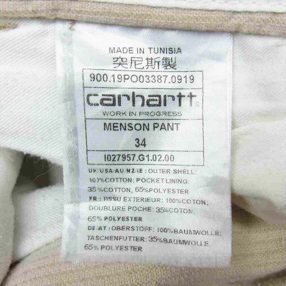 Carhartt カーハート WIP コーデュロイ パンツ ベージュ系 34【中古】