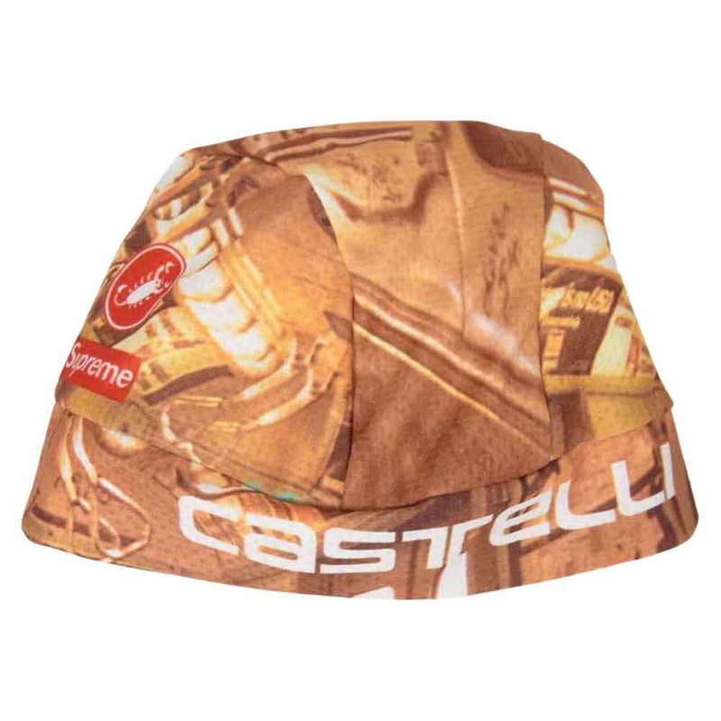 Supreme シュプリーム Castelli Cycling Skull Cap カステリ キャップ オレンジ系 柄【新古品】【未使用】【中古】