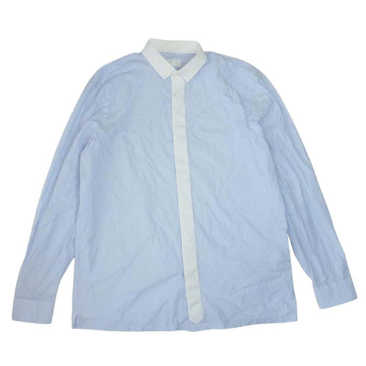 PRADA プラダ スモールカラー 比翼 ライトブルー系 41【中古】