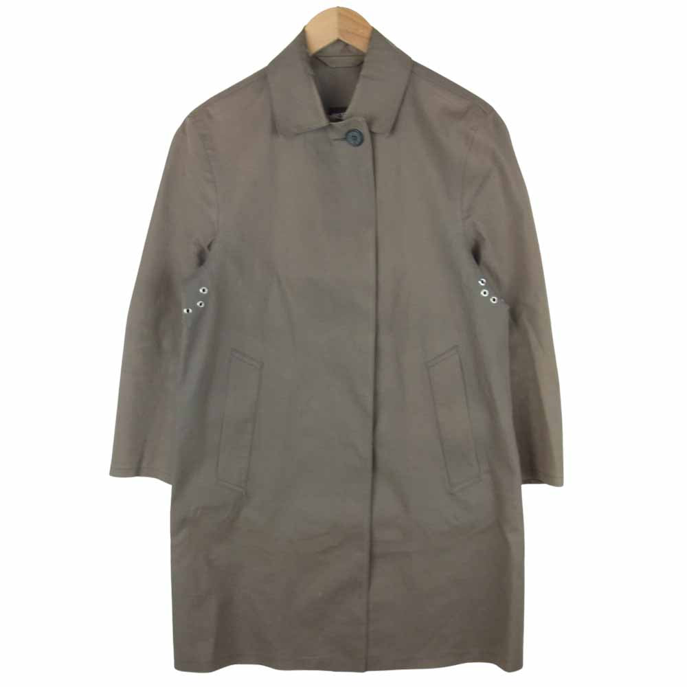 Mackintosh マッキントッシュ ゴム引き ラバーコーティング ステンカラー コート スコットランド製 グレイッシュベージュ系 34【中古】