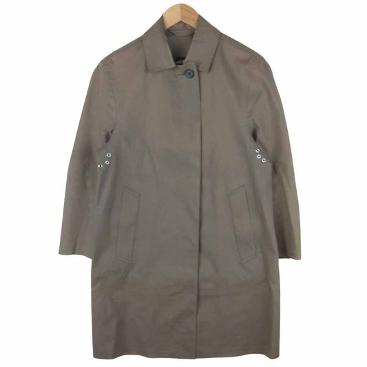 Mackintosh マッキントッシュ ゴム引き ラバーコーティング ステンカラー コート スコットランド製 グレイッシュベージュ系 34【中古】
