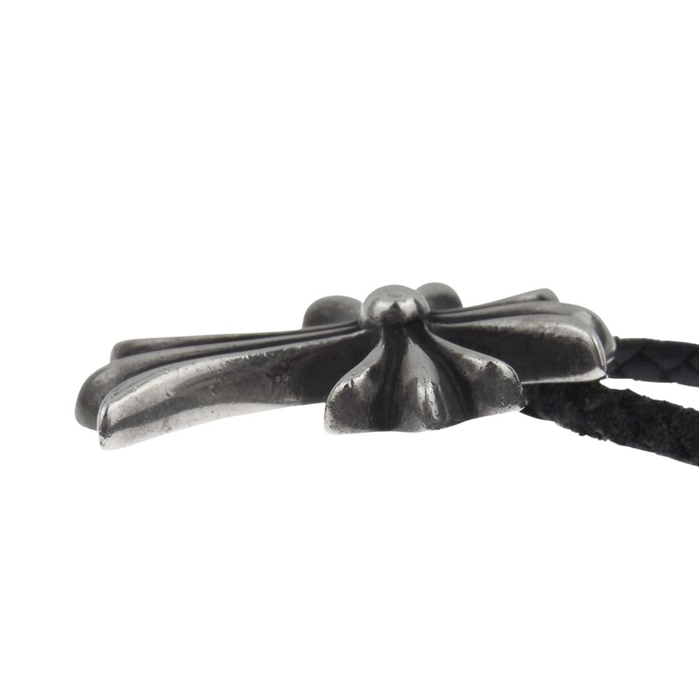 CHROME HEARTS クロムハーツ（原本無） CHクロス レザー ブレード ペンダント ネックレス シルバー系【中古】