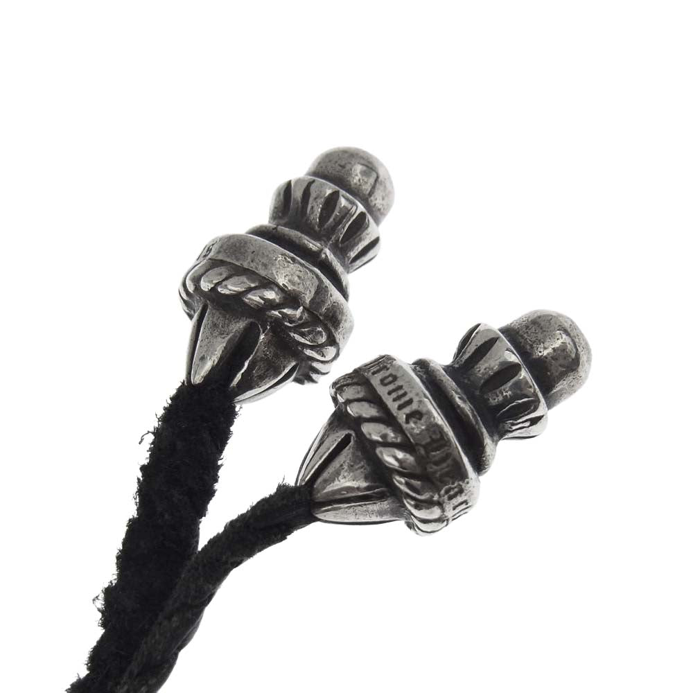 CHROME HEARTS クロムハーツ（原本無） CHクロス レザー ブレード ペンダント ネックレス シルバー系【中古】