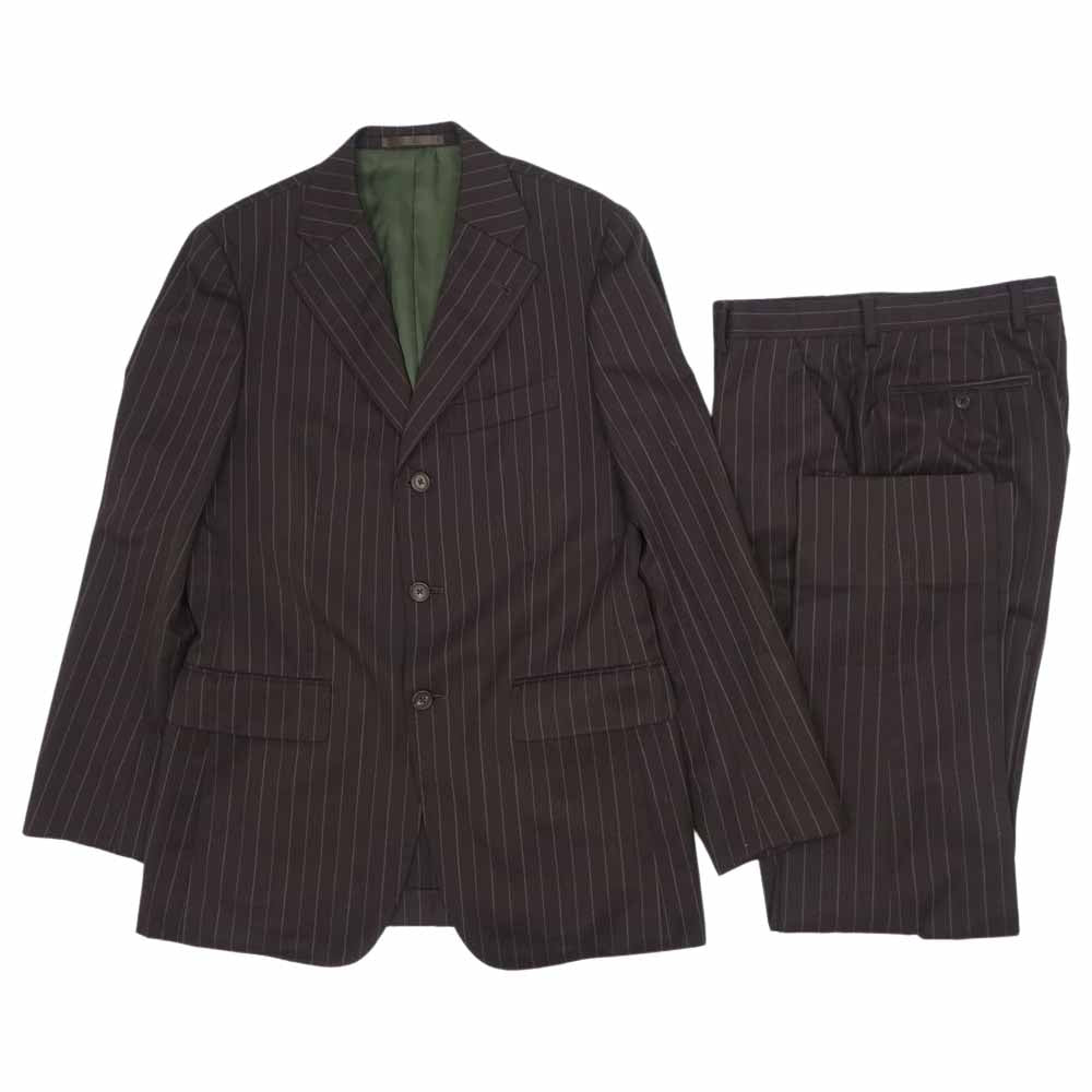 Paul Smith ポール・スミス ストライプ セットアップ ダークブラウン ダークブラウン系 L【中古】