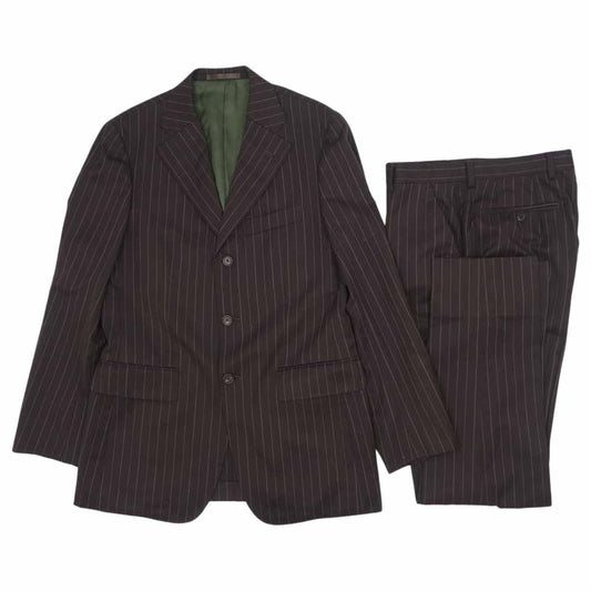 Paul Smith ポール・スミス ストライプ セットアップ ダークブラウン ダークブラウン系 L【中古】