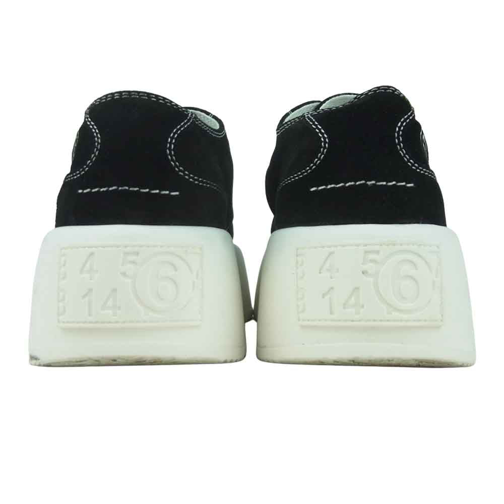 MAISON MARGIELA メゾンマルジェラ MM6 スエードレザー プラットフォーム スニーカー ブラック系 37【中古】