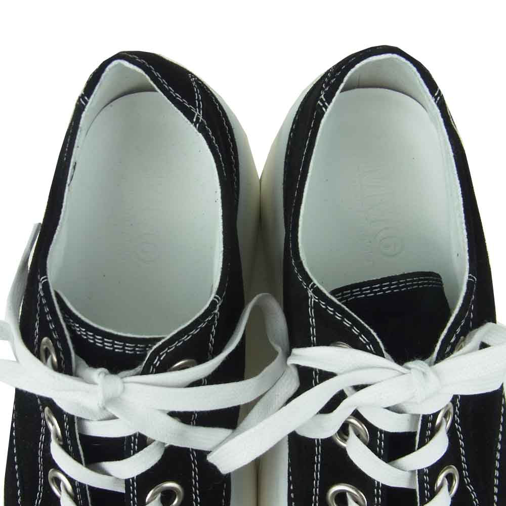 MAISON MARGIELA メゾンマルジェラ MM6 スエードレザー プラットフォーム スニーカー ブラック系 37【中古】